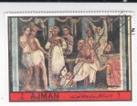 Stamps United Arab Emirates -  Museo Nacional de Napoles 