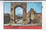 Stamps United Arab Emirates -  Pompeya arco de Nero 