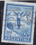 Stamps Argentina -  salto de esqui