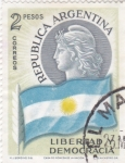 Stamps Argentina -  Libertad y democracia 