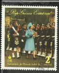 Stamps : Africa : Equatorial_Guinea :  Aniversario de plata Isabel II