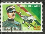 Stamps Equatorial Guinea -  Francesco Baracca - Italia
