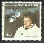 Stamps Equatorial Guinea -  David Scott - Apolo-9