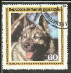 Sellos de Africa - Guinea Ecuatorial -  Gray Norwegian Elkhound