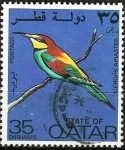 Stamps : Asia : Qatar :  Merops apiaster
