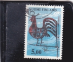 Sellos de Europa - Finlandia -  gallo de alambre