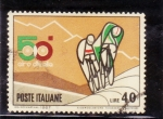 Stamps Italy -  ciclismo  50 giro de Italia