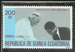 Stamps Equatorial Guinea -  Visita de S.S. El Papa Juan Pablo II