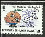 Stamps Equatorial Guinea -  Copa Mundial de Futbol España-82