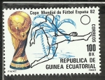Stamps Equatorial Guinea -  Copa Mundial de Futbol España-82