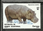 Stamps Equatorial Guinea -  Hippopotamus anphibius