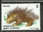 Stamps Equatorial Guinea -  Atherurus Africanus