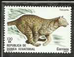 Stamps Equatorial Guinea -  Felis Pardus