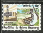 Sellos de Africa - Guinea Ecuatorial -  Año Mundial de las Comunicaciones