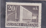 Sellos de Europa - Finlandia -  Edificio de correos