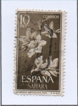 Stamps Spain -  Anabasis articulata