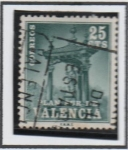 Stamps Spain -  Castillo d' San Vicente Ferrer