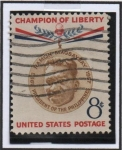 Stamps United States -  Ramon Magsaysay