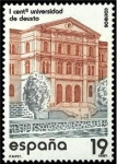 Stamps Spain -  ESPAÑA 1987 2880 Sello Nuevo I Centenario Creación Universidad de Deusto Yvert2500 Scott2510