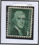 Stamps United States -  Thomas Jefferson