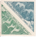Stamps Chad -  pinturas rupestres