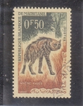 Stamps : Africa : Mauritania :  hiena rayada