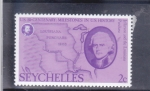 Sellos de Africa - Seychelles -  Mapa de Louisiana