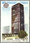 Stamps Spain -  ESPAÑA 1987 2904 Sello Nuevo Serie Europa Arte Moderno Arquitectura Edif. Banco Bilbao Centro Azca M