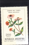 Sellos de America - Argentina -  FLORES-chinita de campo 