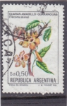 Stamps Argentina -  FLORES-guarán amarillo