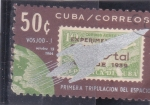 Stamps Cuba -  Vosjod-1 primera tripulación del espacio 