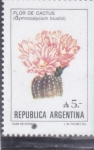 Stamps Argentina -  FLORES- flor de captus