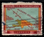Sellos de America - Rep Dominicana -  Mapa