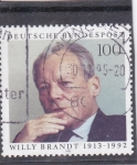 Stamps Germany -  Willy Brandt 1913-1992