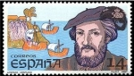 Stamps Spain -  ESPAÑA 1987 2919 Sello Nuevo V Cent. del Descubrimiento de America Americo Vespucio Yvert2533 Scott2