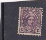 Stamps Australia -  Isabel reina madre