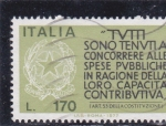 Stamps Italy -  ARTICULO DE LA CONSTITUCIÓN 