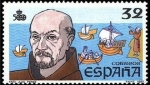 Stamps Spain -  ESPAÑA 1987 2921 Sello Nuevo V Cent. del Descubrimiento de America Fray Juan Perez Yvert2535 Scott25