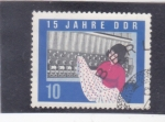 Stamps Germany -  15 aniversario DDR
