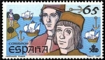 Stamps Spain -  ESPAÑA 1987 2924 Sello Nuevo V Cent. del Descubrimiento de America Vicente Yañez Pinzón y Martín Alo