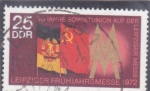 Stamps : Europe : Germany :  Banderas de la RDA y la URSS