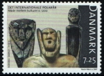 Stamps Denmark -  Año intern. polar- Figuras talladas 1200