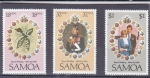 Sellos de Asia - Samoa Occidental -  Boda principe Carlos y Lady Di 