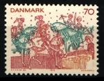 Stamps Denmark -  Frescos de iglesias s. XV