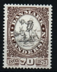 Stamps Denmark -  Centenario muerte Christian Andersen