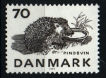 Sellos de Europa - Dinamarca -  serie- Fauna en extinción