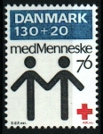 Sellos de Europa - Dinamarca -  Centenario Cruz Roja danesa