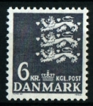 Sellos de Europa - Dinamarca -  Escudo Nacional
