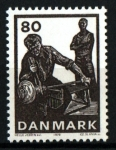 Stamps Denmark -  serie- Industria del cristal