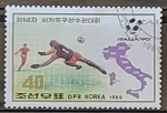 Stamps North Korea -  Copa del Mundo 1989